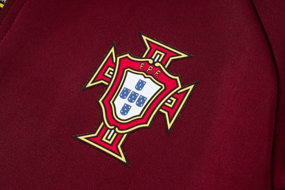 Portugal Tracksuit Full Ziper Burgundy 2026