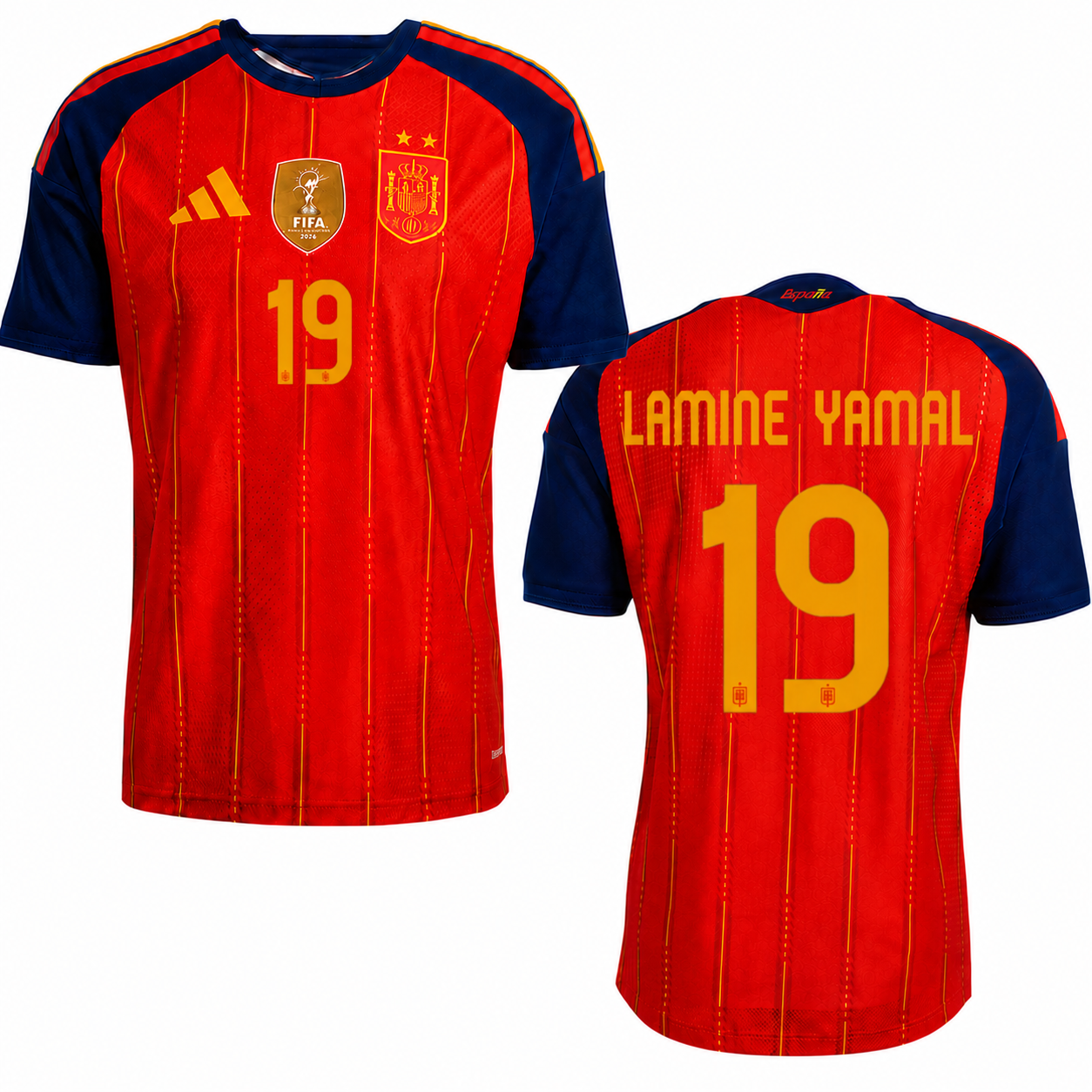 Spain 2026 Home Jersey Soccer Player LAMINE YAMAL #19 - World Cup 2026