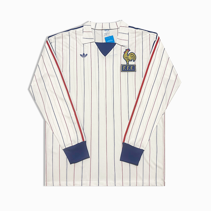France Away Long Sleeve Retro Jersey 1980-84