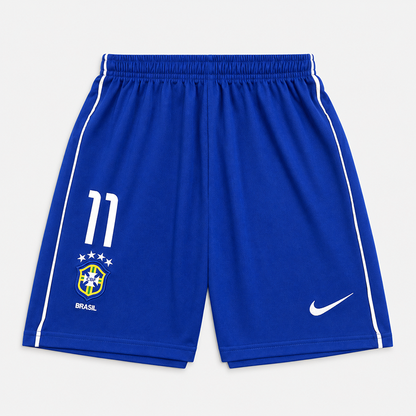Brazil Home Retro Long Sleeve Kids Kit 2002