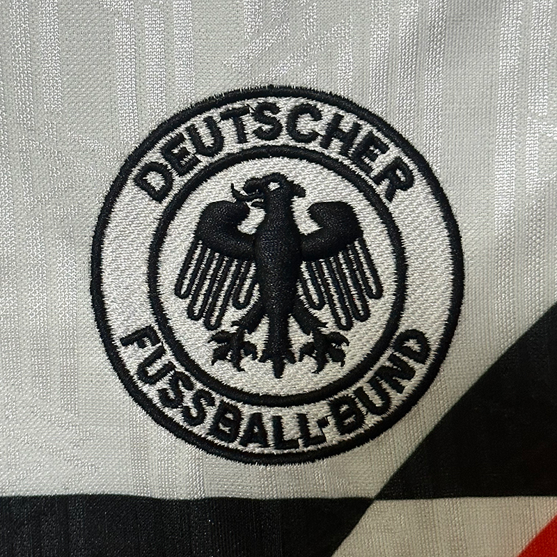 Germany Home Long Sleeve Retro Jersey 1990