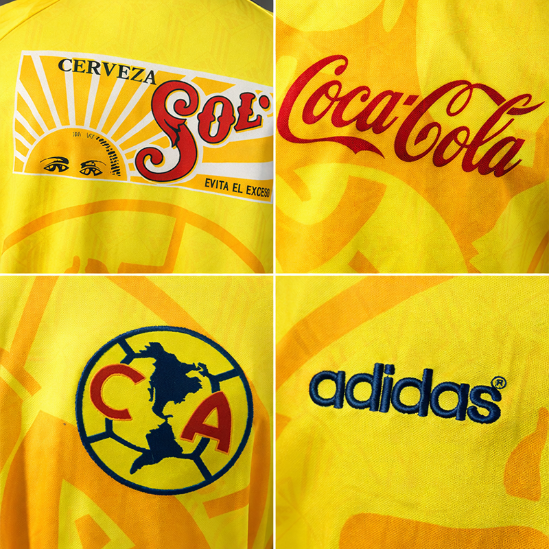 Club America Home Long Sleeve Retro Jersey 1998-99