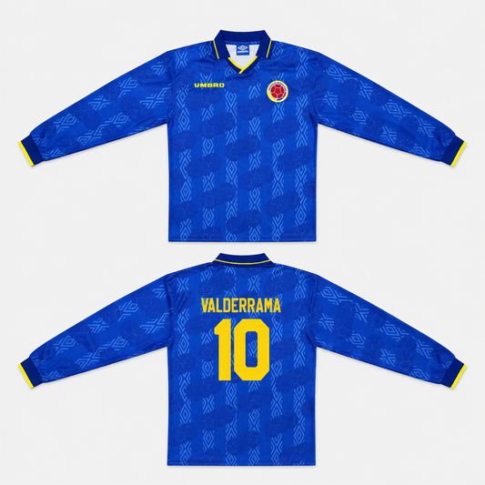 Colombia Away Retro Long Sleeve Jersey 1994