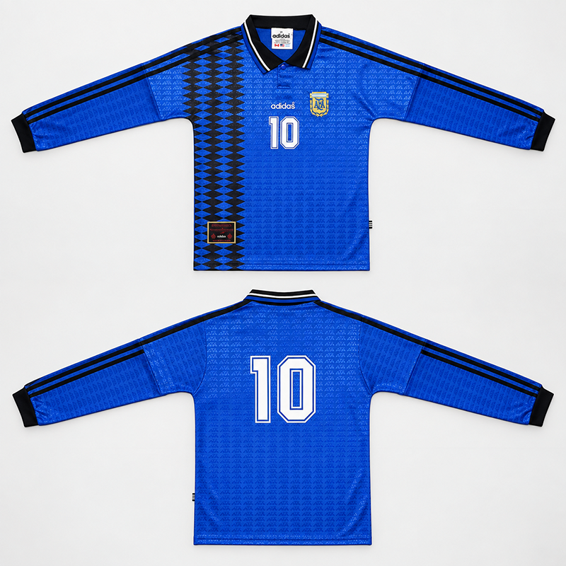 Argentina Away Retro Long Sleeve Kids Kit 1994