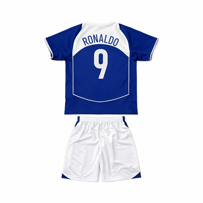 Brazil Away Retro Kids Kit 2004