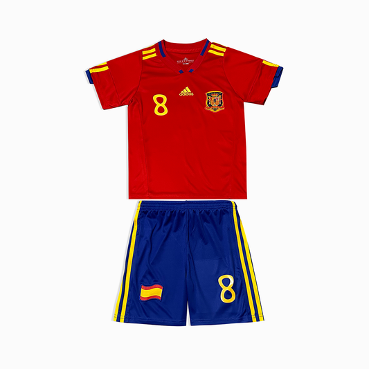 Spain Home Retro Kids Kit 2010