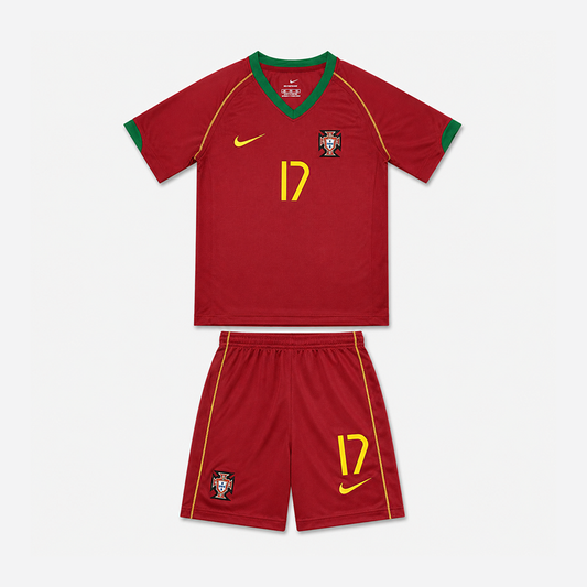 Portugal Home Retro Kids Kit 2006