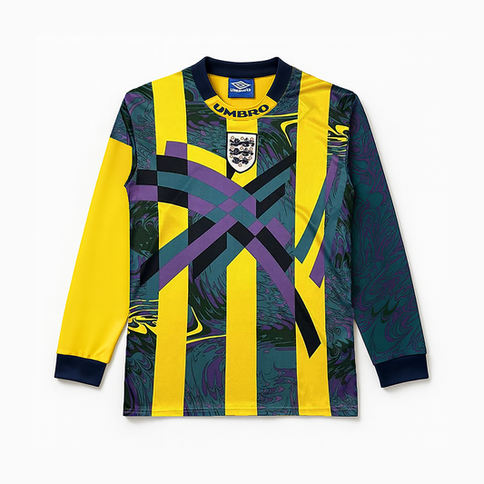 England Goalkeeper Retro Long Sleeve Jersey 1995-96