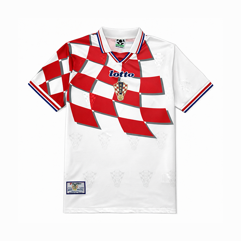 Croatia Home Retro Jersey 1998
