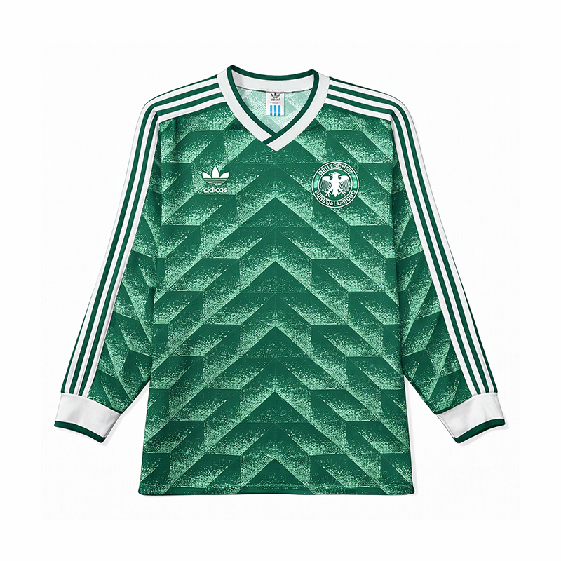 Germany Away Retro Long Sleeve Jersey 1990