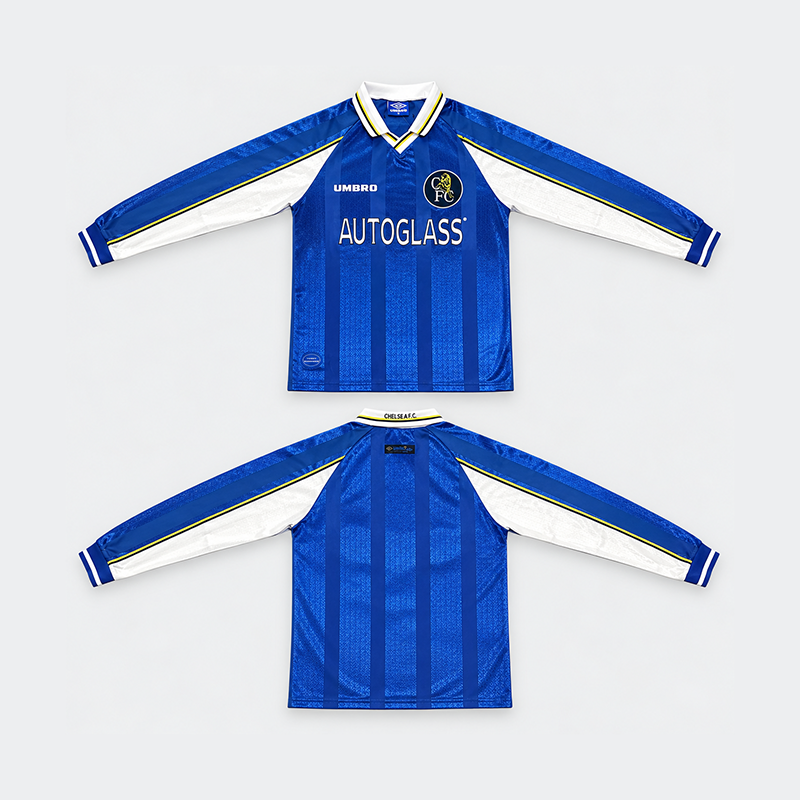 Chelsea Home Retro Long Sleeve Jersey 1997-1999