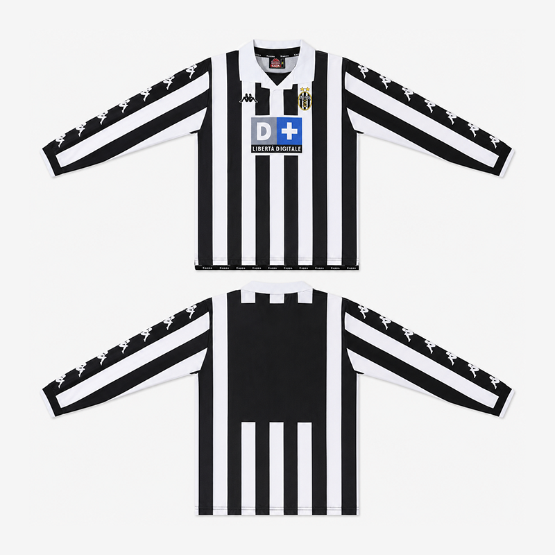 Juventus Home Long Sleeve Retro Jersey 1999-00