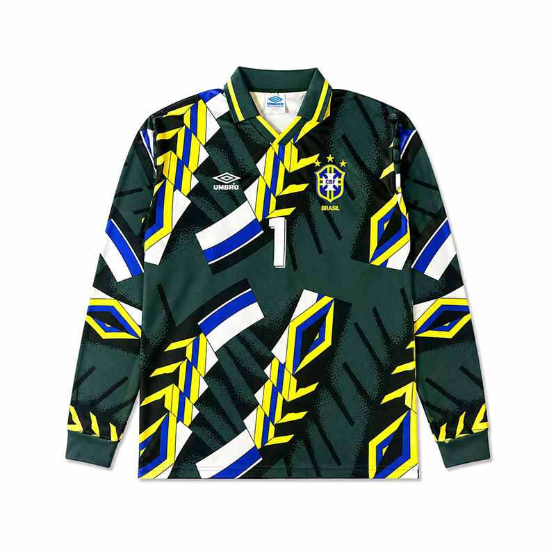 Brazil Goalkeeper Retro Long Sleeve Jersey 1994