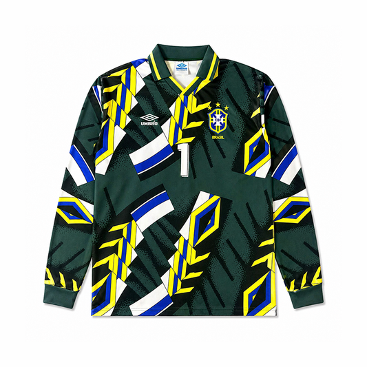 Brazil Goalkeeper Retro Long Sleeve Jersey 1994