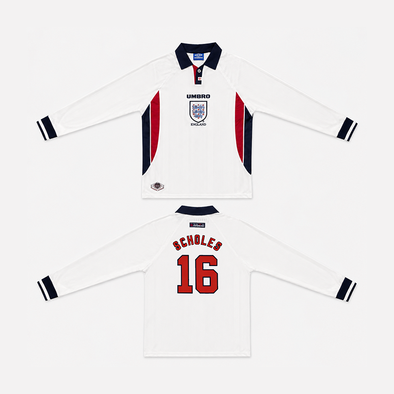 England Home Retro Long Sleeve Jersey 1998