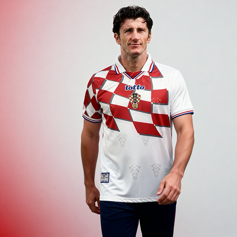 Croatia Home Retro Jersey 1998
