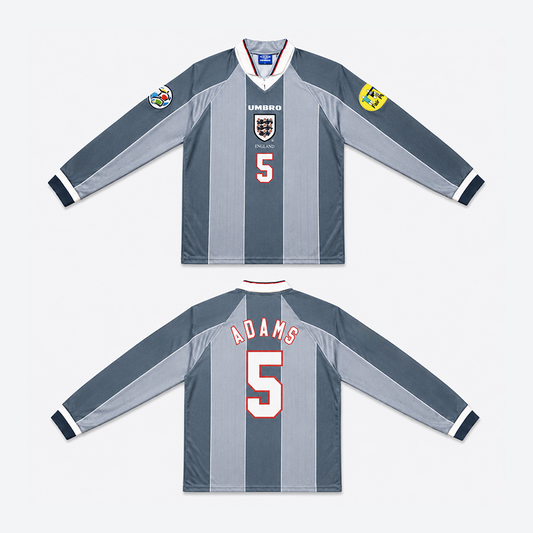 England Away Retro Long Sleeve Jersey 1996