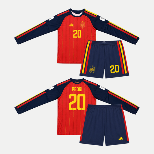 Spain Home Long Sleeve Kids Kit 2026