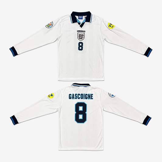 England Home Retro Long Sleeve Jersey 1996