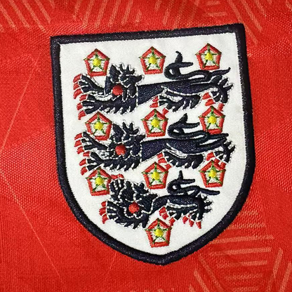 England Away Retro Long Sleeve Jersey 1990