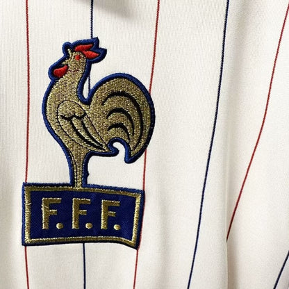 France Away Long Sleeve Retro Jersey 1980-84