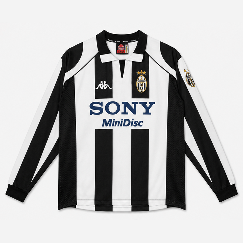 Juventus Home Long Sleeve Retro Jersey 1997-98