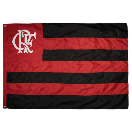 Flamengo Red and Black Traditional Flag