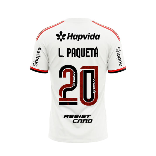 Flamengo 2026/27 II Away L. Paquetá #20 Jersey Soccer Full Sponsor - Fan Version