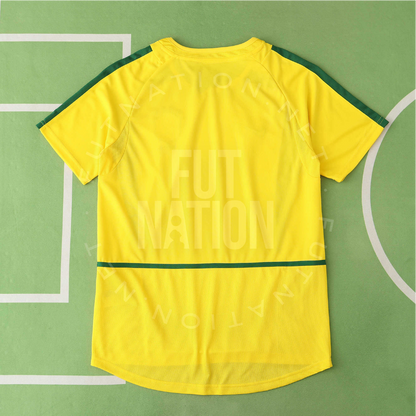 Brazil Home 2002 Jersey Soccer - Retro Version