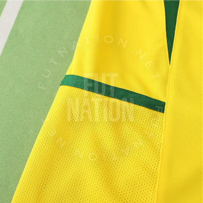 Brazil Home 2002 Jersey Soccer - Retro Version