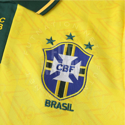 Brazil Home 1993 Jersey Soccer - Retro Version