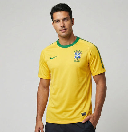 Brazil Home 2010 Jersey Soccer - Retro Version