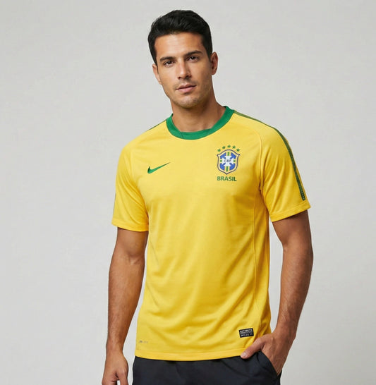 Brazil Home 2010 Jersey Soccer - Retro Version