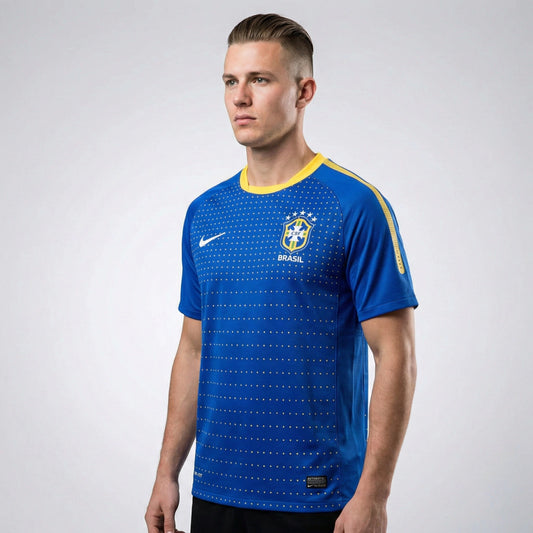 Brazil Away 2010 Jersey Soccer - Retro Version