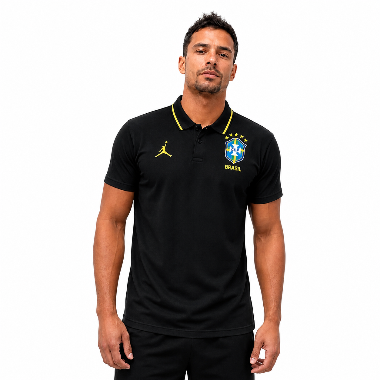 Brazil 2026 Jersey Soccer Black - Polo