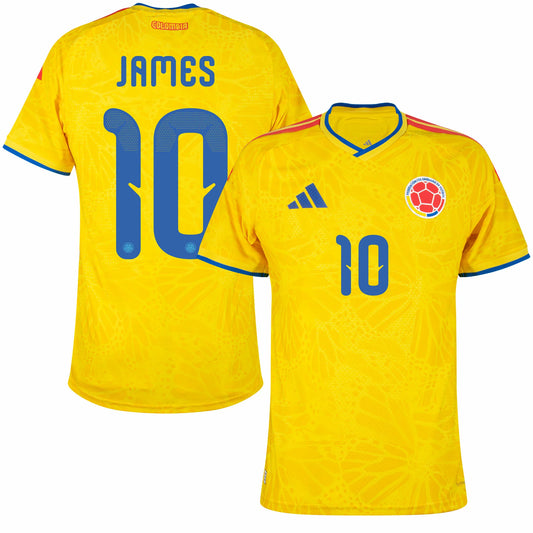 Colombia 2026 Home Jersey Soccer Fan Version James #10 - WORLD CUP 2026