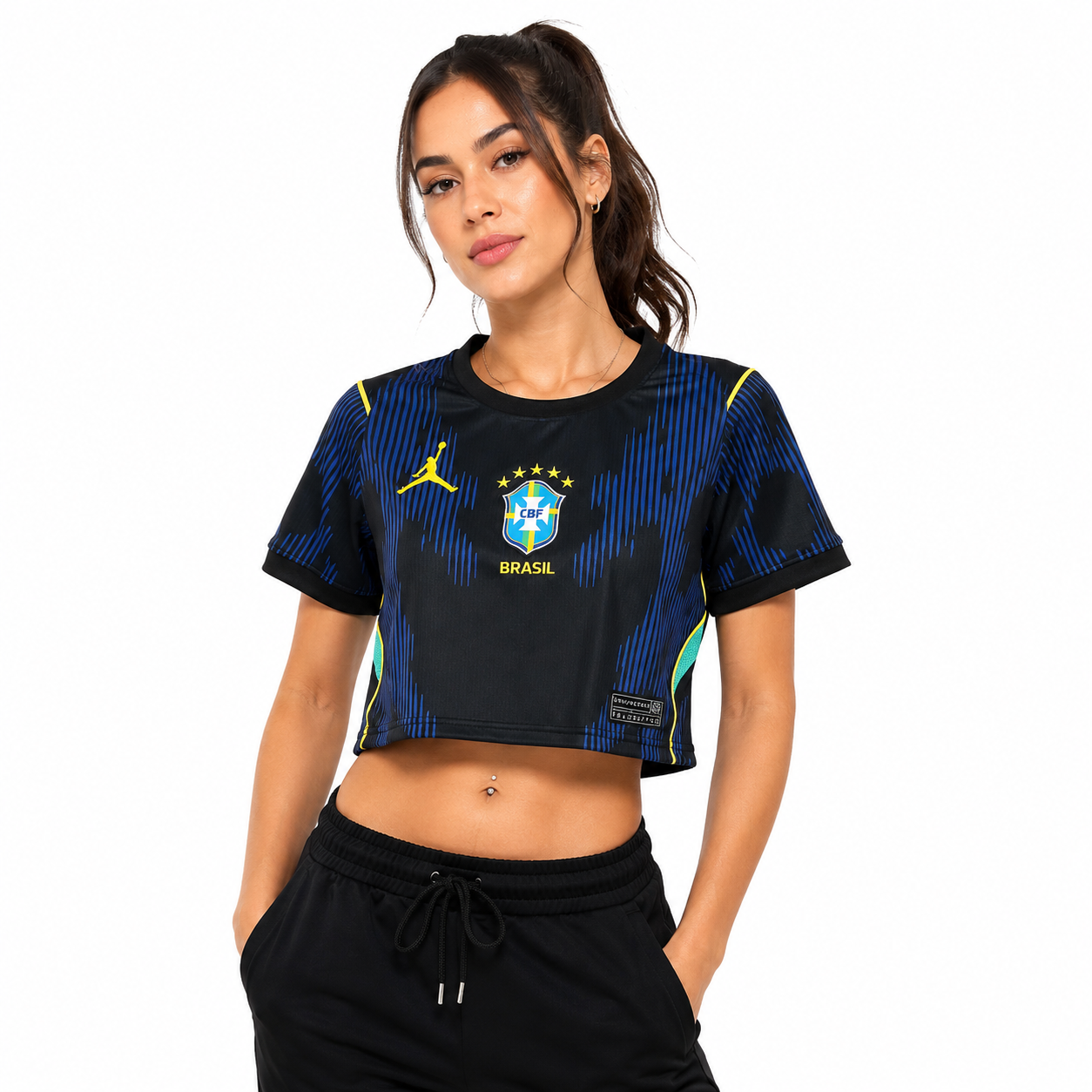Brazil 2026 Cropped Away Jersey Soccer Women - World Cup 2026