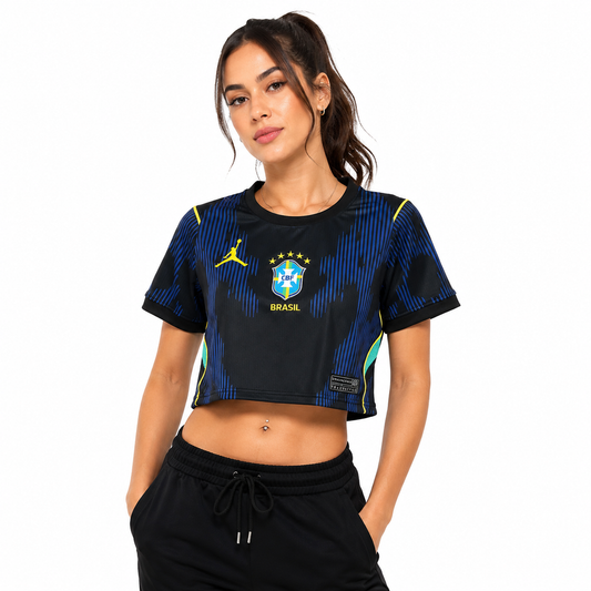 Brazil 2026 Cropped Away Jersey Soccer Women - World Cup 2026