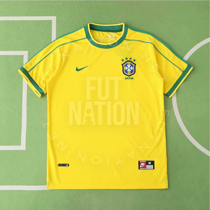 Brazil Home 1998 Jersey Soccer - Retro Version