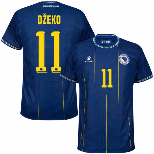 Bosnia & Herzegovina 2026 Home Jersey Soccer Fan Version Džeko #11 - WORLD CUP 2026