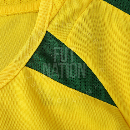Brazil Home 2002 Jersey Soccer - Retro Version