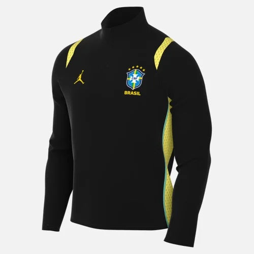 Brazil 2026 Jersey Soccer Black Long Sleeve - Training Version