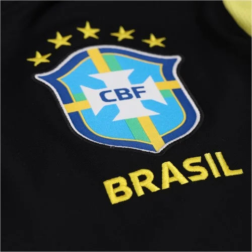 Brazil 2026 Jersey Soccer Black Long Sleeve - Training Version