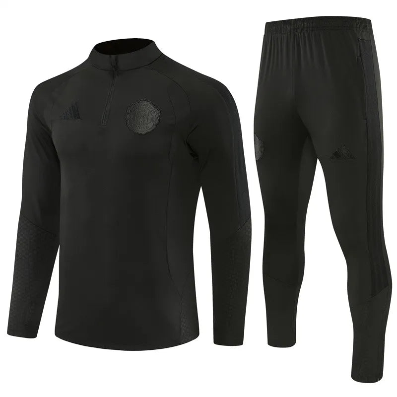 Manchester United Tracksuit Kit All Black 2026/27