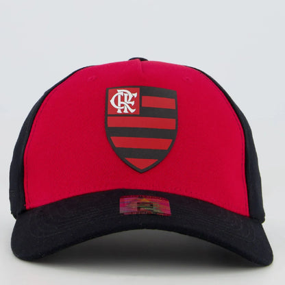 Flamengo Badge Black and Red Soccer Cap