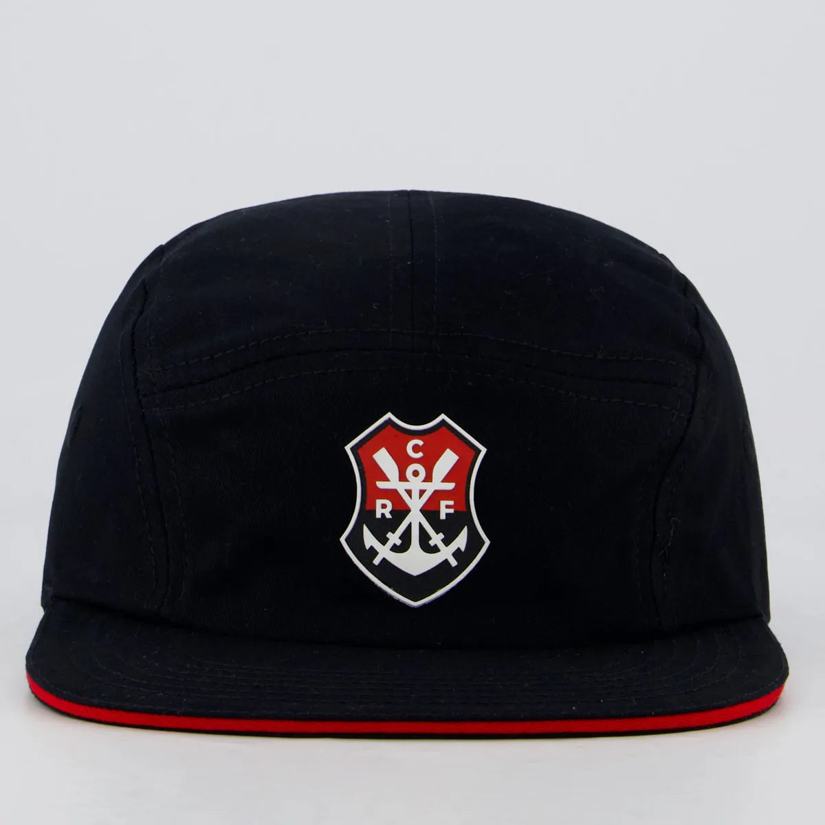 Flamengo Five Panel Black and Red Cap