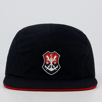 Flamengo Five Panel Black and Red Cap