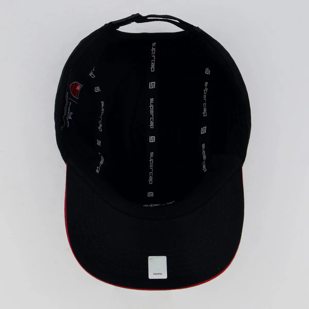 Flamengo Five Panel Black and Red Cap