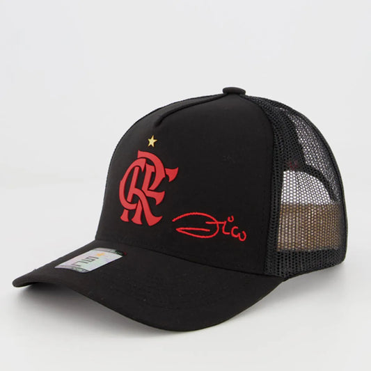 Flamengo Zico Black Trucker Cap
