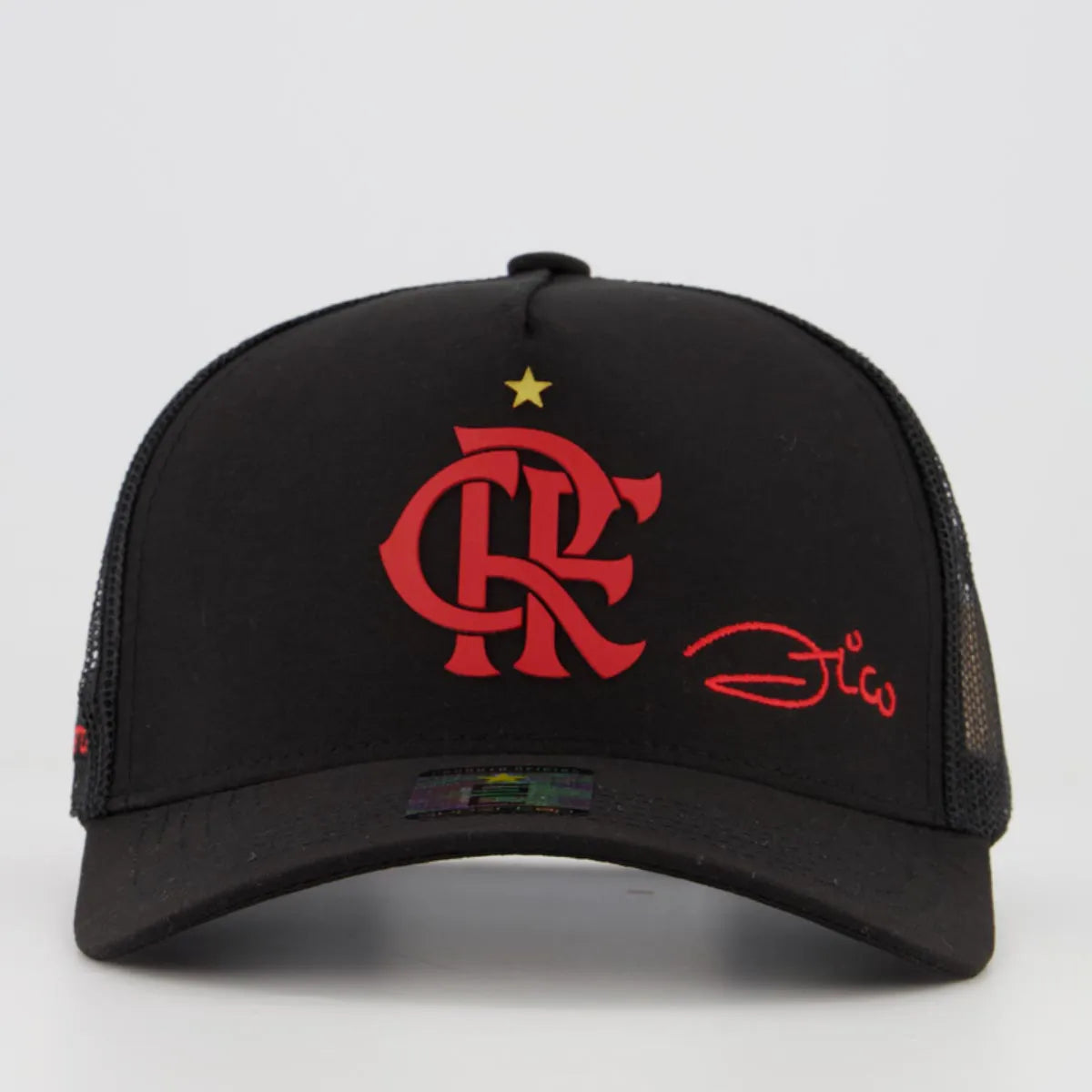 Flamengo Zico Black Trucker Cap